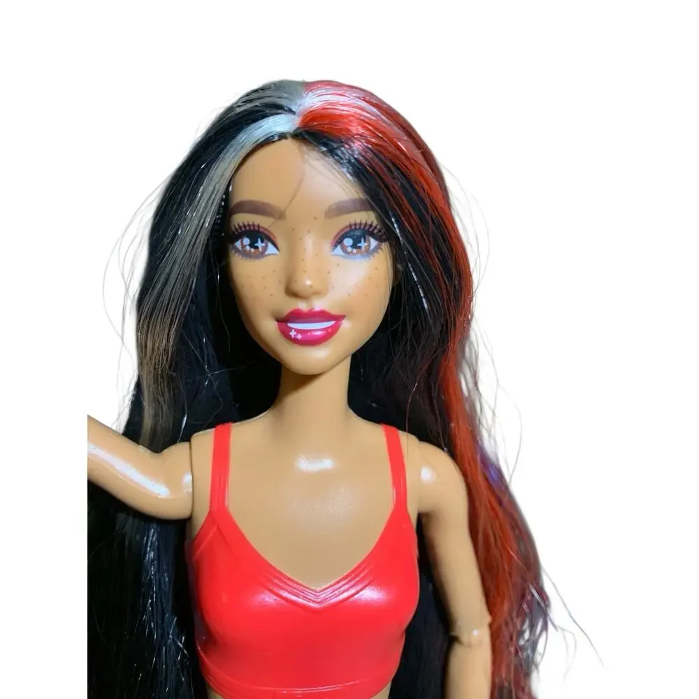 Barbie Cutie Reveal Panda Red Dark Hair Black Hair Freckles Jointed‎ Articulated